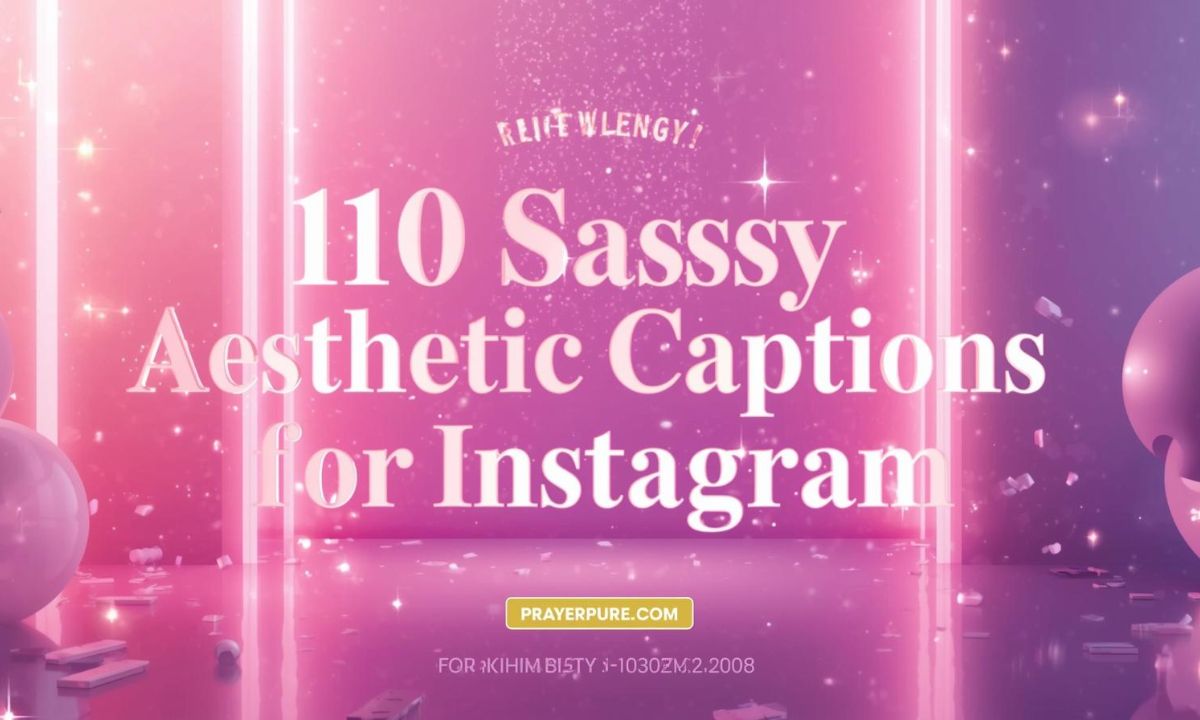 110 Sassy Aesthetic Captions for Instagram (Bold, Stylish & Attitude-Filled)