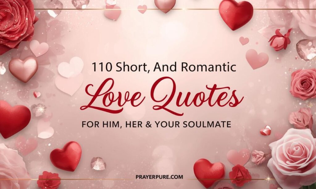 110 Short and Romantic Love Quotes for Him, Her