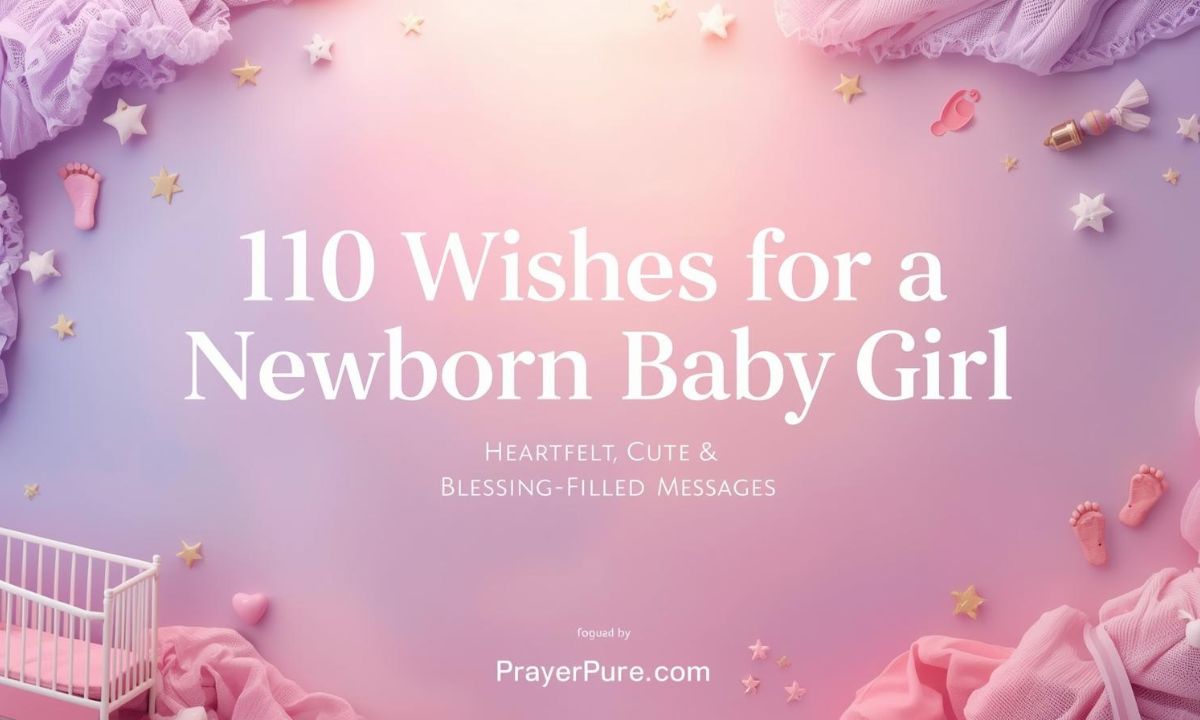 110 Wishes for a Newborn Baby Girl Heartfelt, Cute & Blessing-Filled Messages