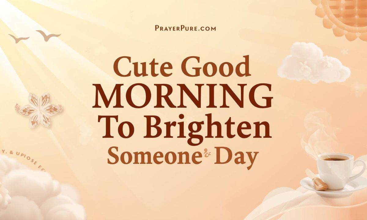 Cute Good Morning Messages to Brighten Someone's Day
