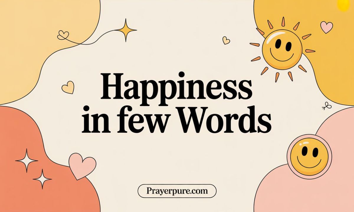 Happiness in Few Words