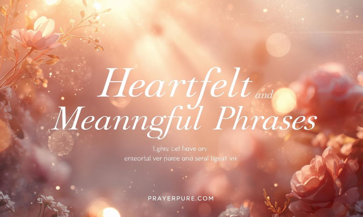Heartfelt and Meaningful Phrases