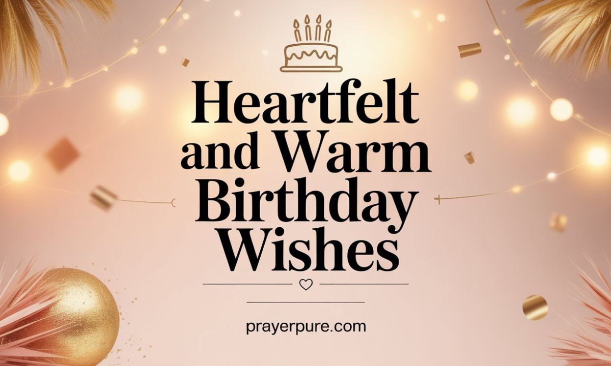 Heartfelt and Warm Birthday Wishes