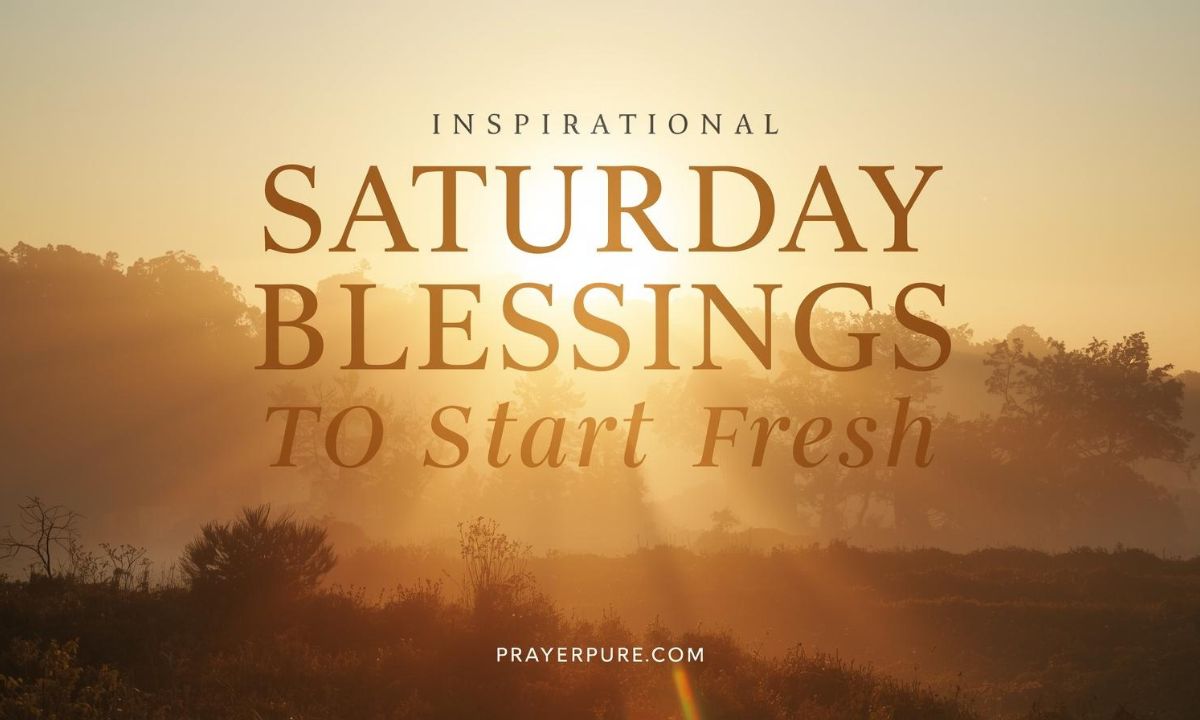 Inspirational Saturday Blessings to Start Fresh