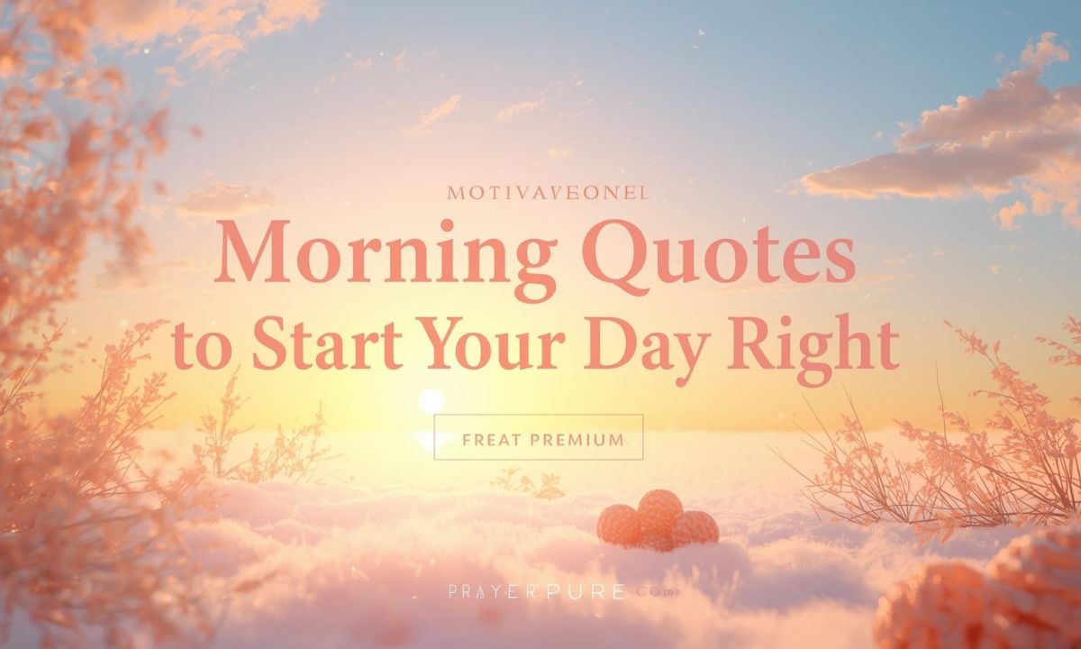 Motivational Morning Quotes to Start Your Day Right