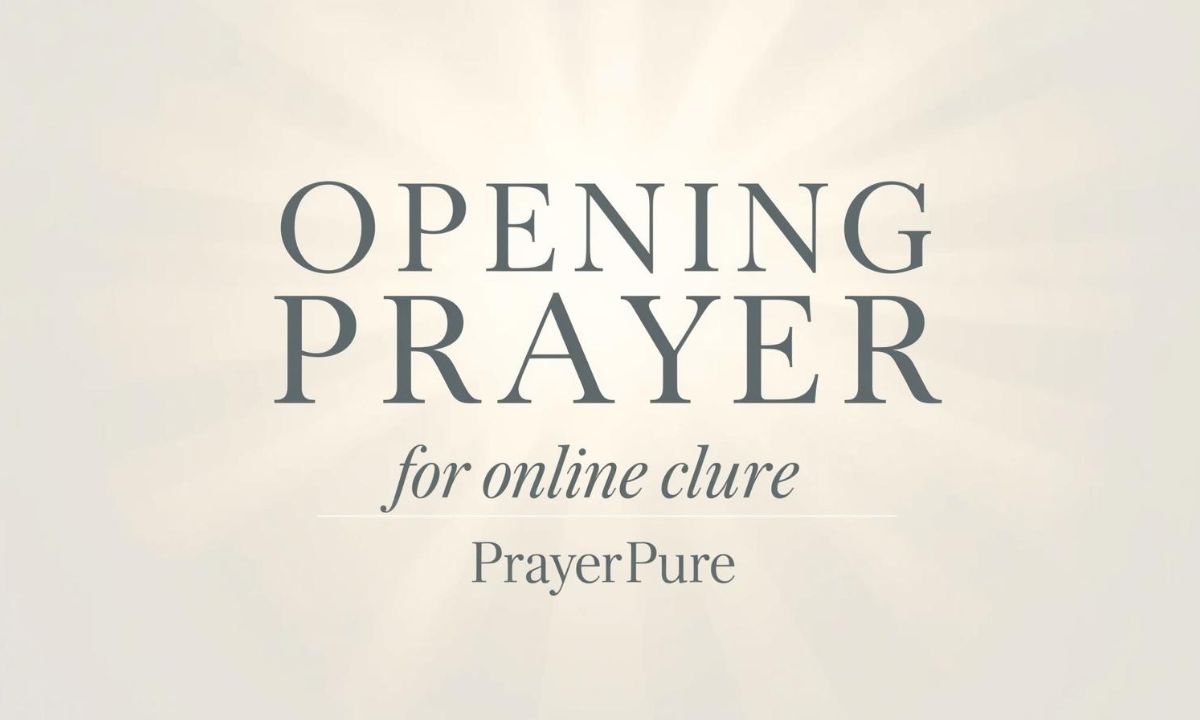 Opening Prayer for Online Class