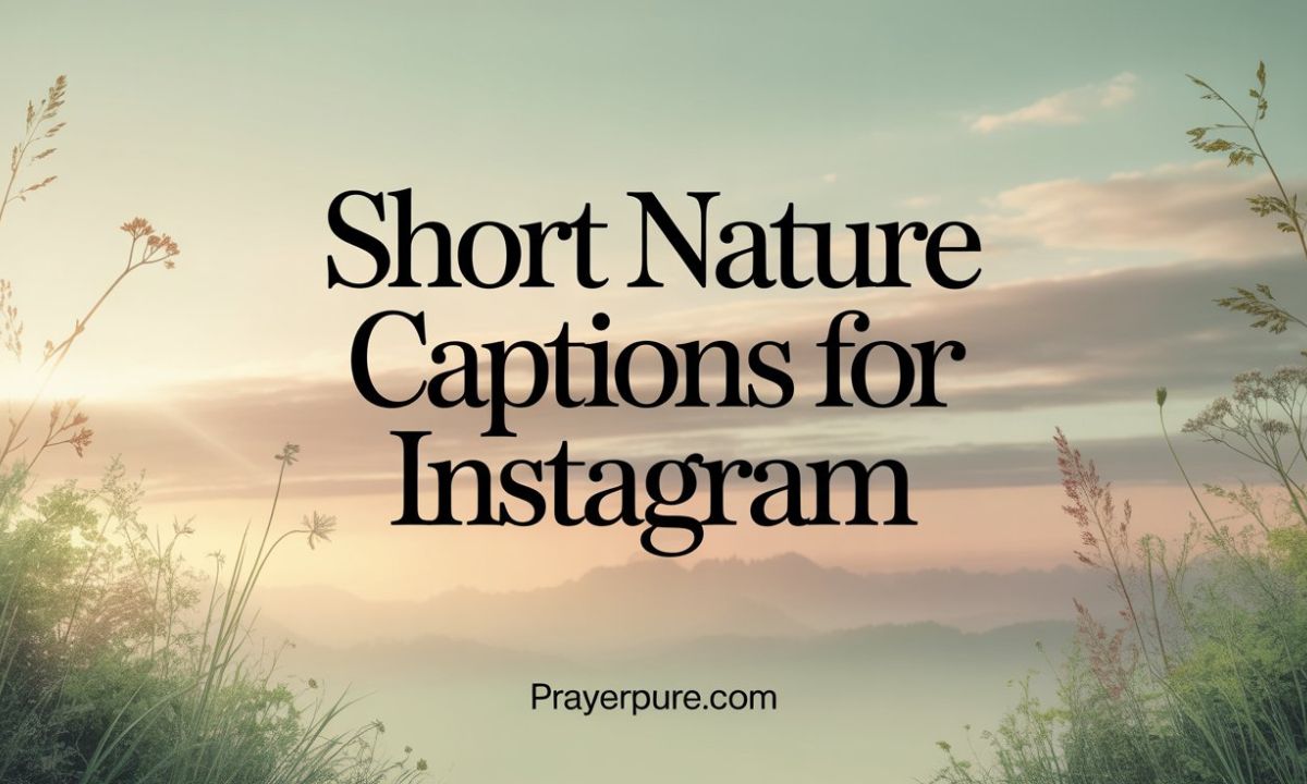 Short Nature Captions for Instagram