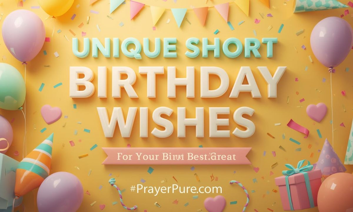 Unique Short Birthday Wishes for Your Best Friend