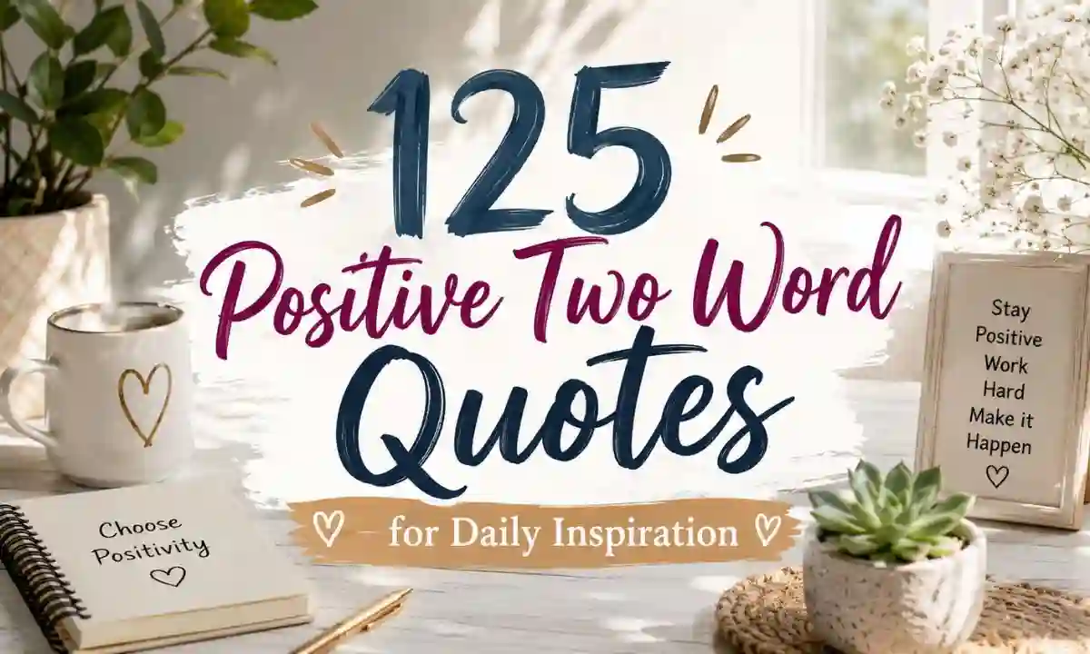 125 Positive Two Word Quotes for Daily Inspiration