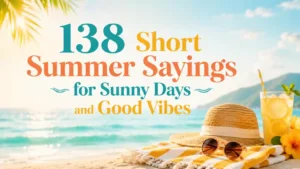 138 Short Summer Sayings for Sunny Days and Good Vibes