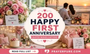 200 Happy First Anniversary Quotes Wishes Captions