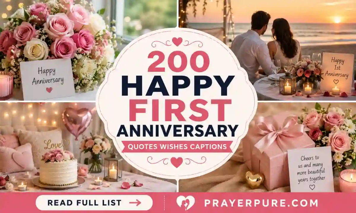 200 Happy First Anniversary Quotes Wishes Captions