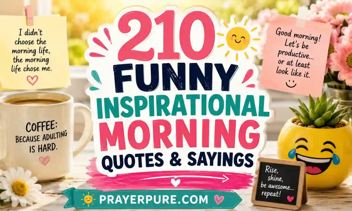 210 Funny Inspirational Morning Quotes & Sayings
