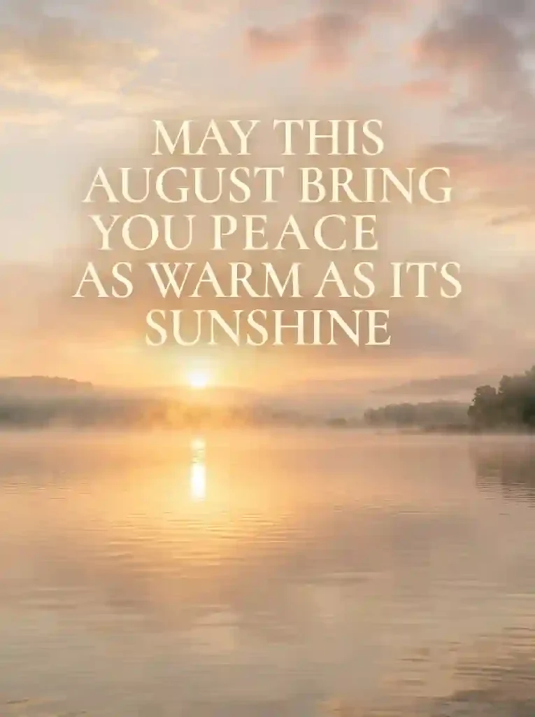 August Blessings
