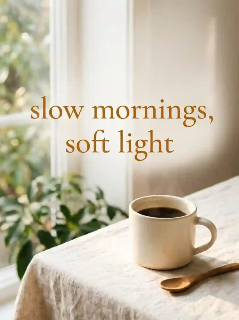 Coffee and Cozy Aesthetic Captions