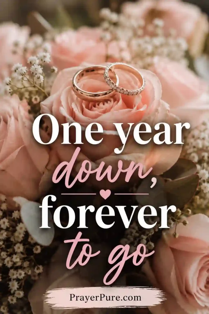 First Anniversary Captions