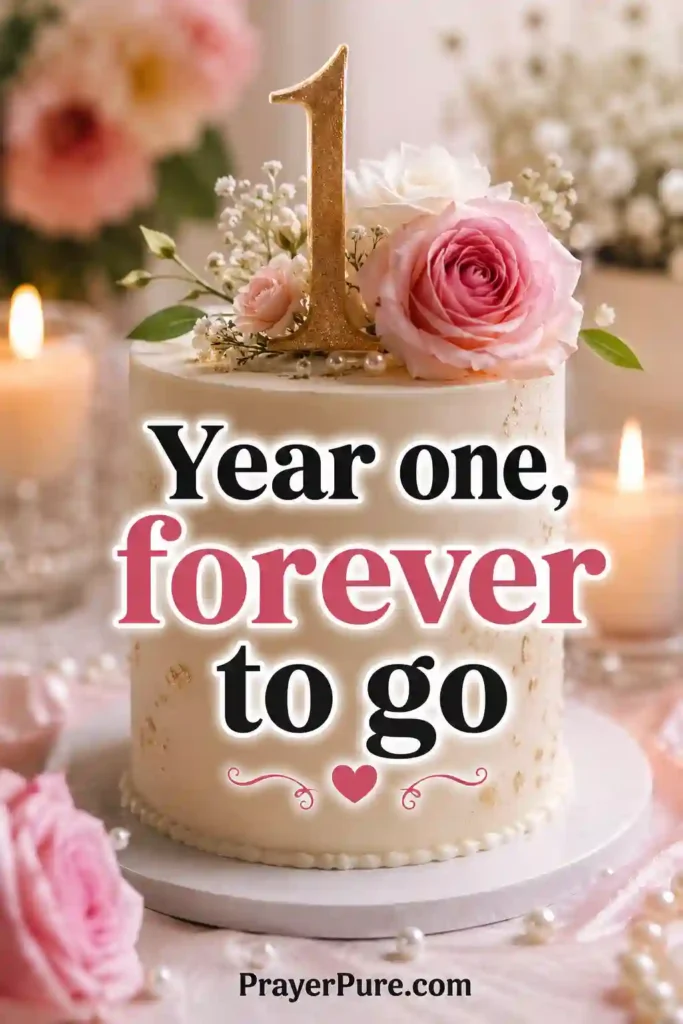 First Anniversary One-Liners for Cake Toppers and Cards