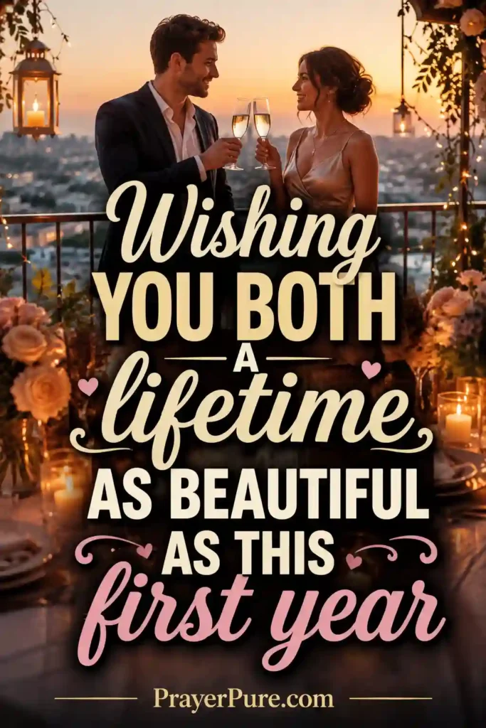 First Anniversary Wishes for a Couple