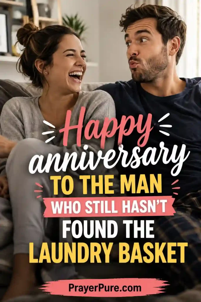Funny Anniversary Captions for Husband