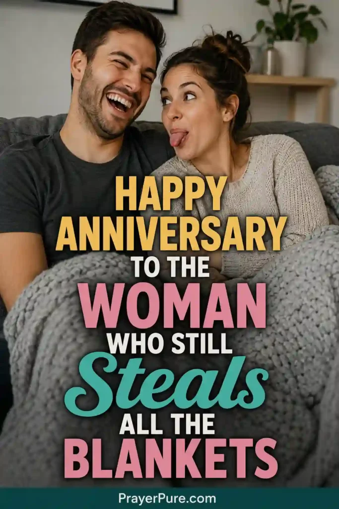 Funny Anniversary Captions for Wife