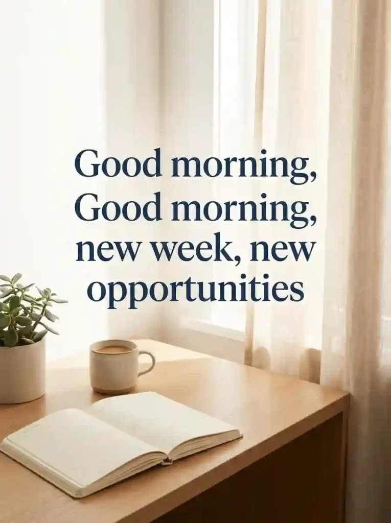 Good Morning Wishes to Start the Week