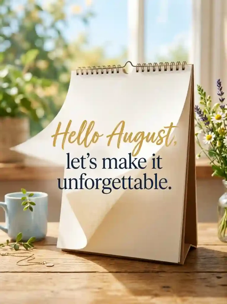 Hello August Quotes