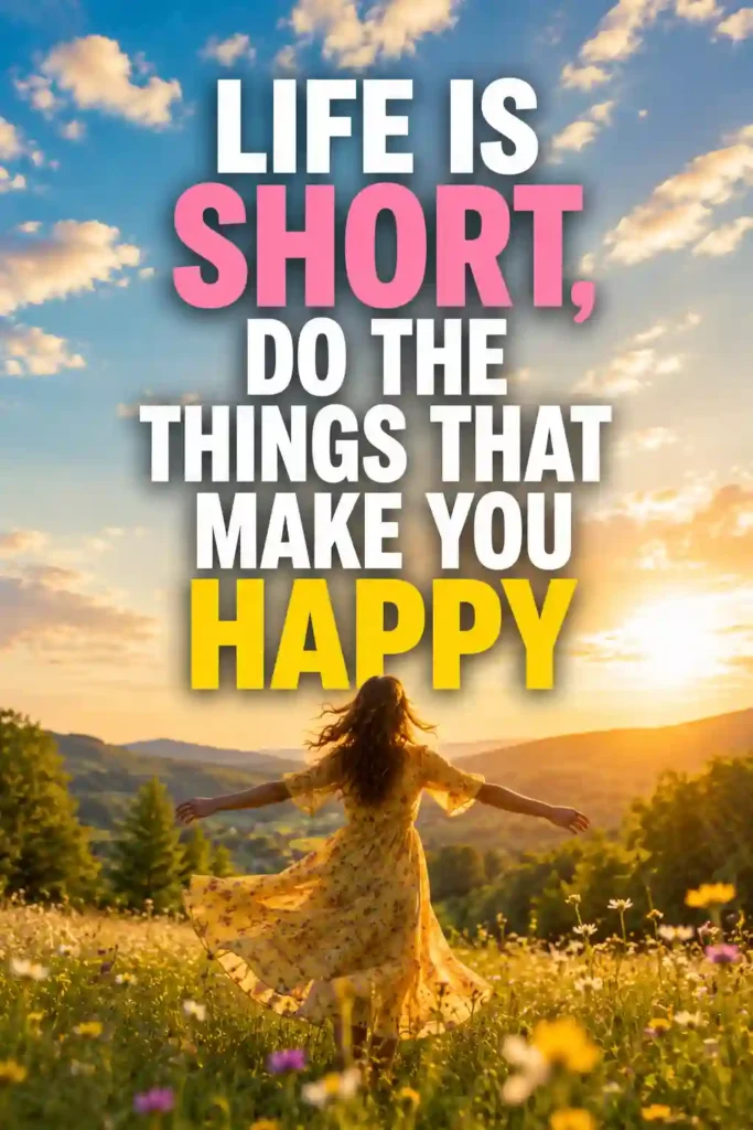 Life Is Short Quotes About Happiness