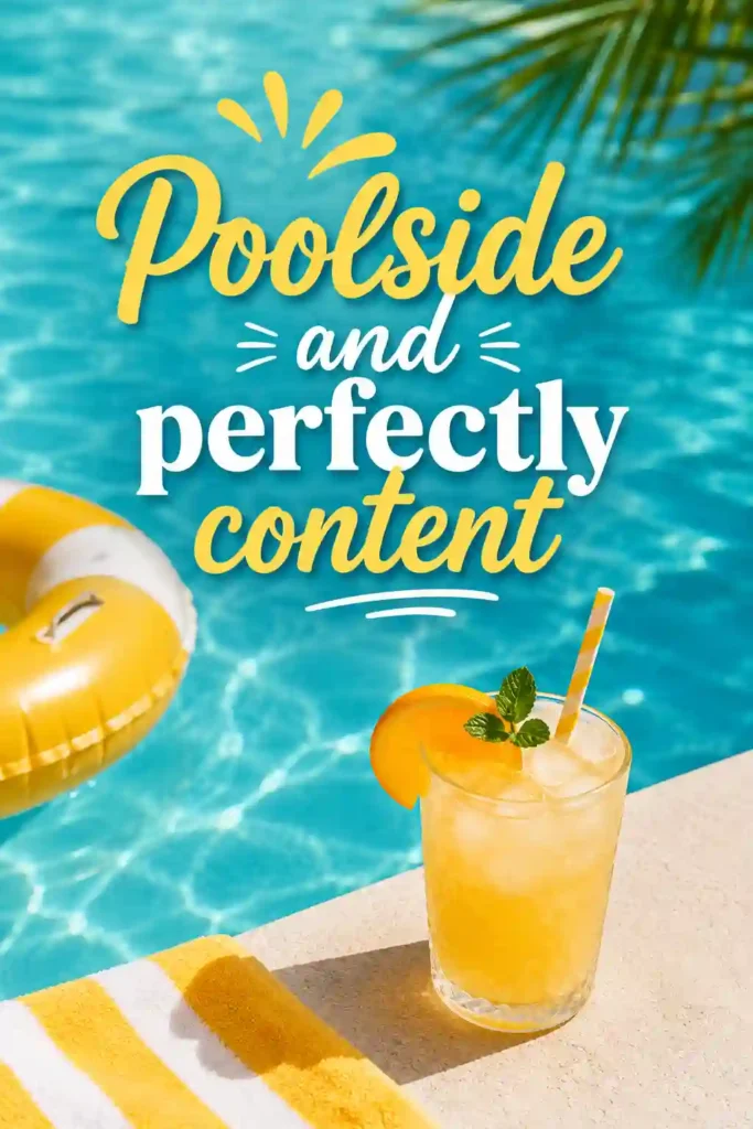 Poolside Sayings