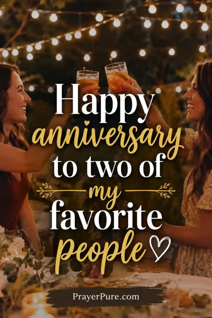 Short Anniversary Messages for Friends