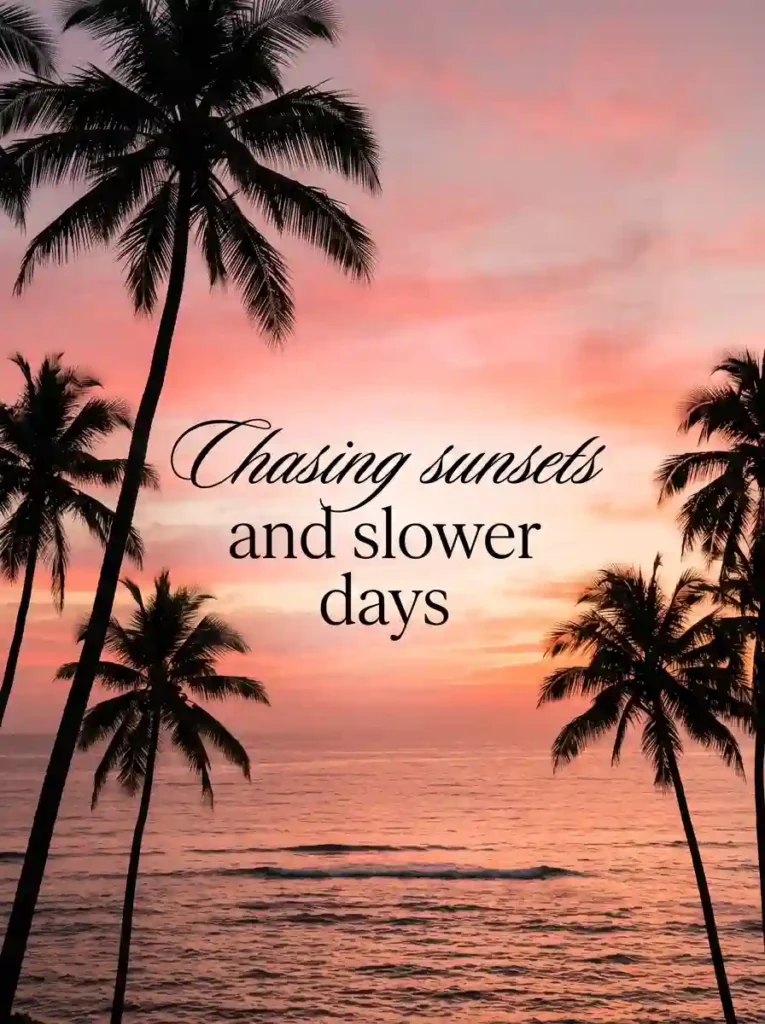Sunset Aesthetic Captions