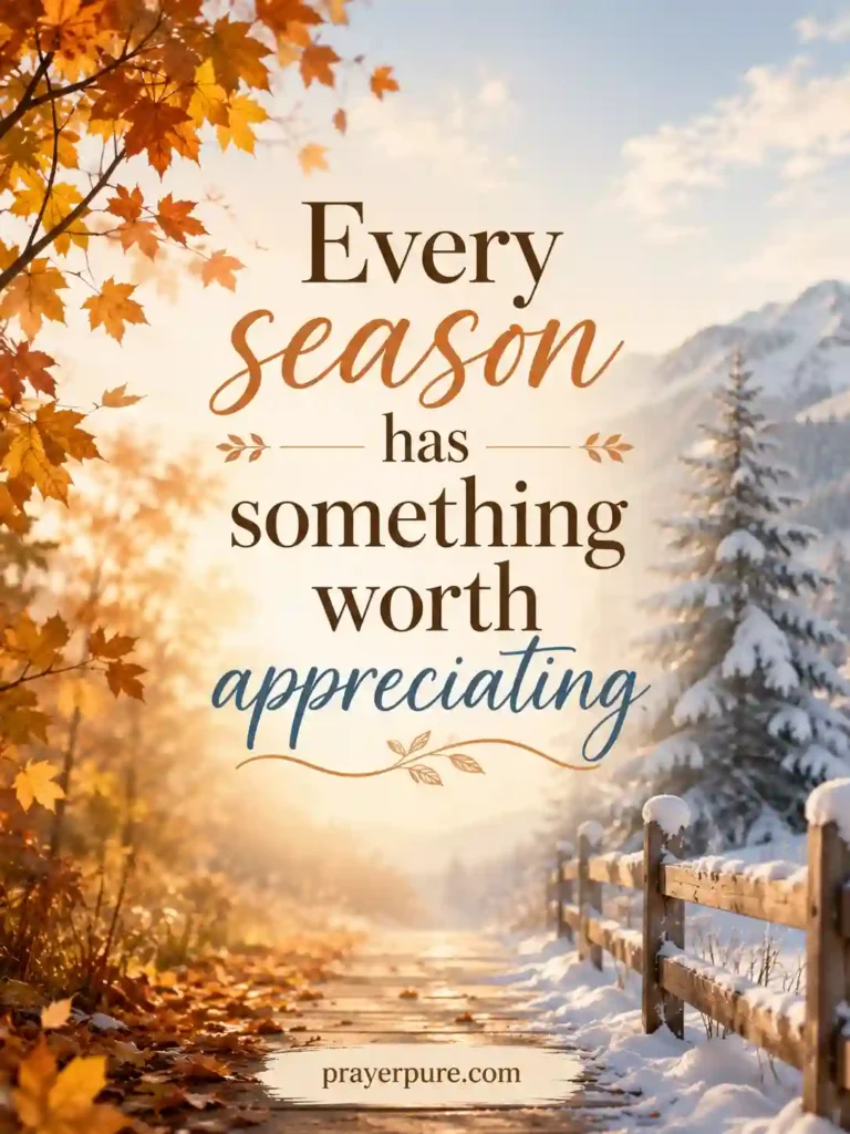 Things to Be Grateful For Each Season