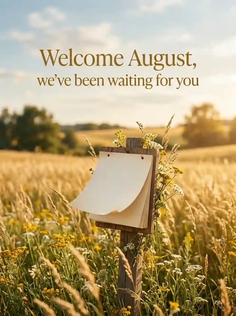 Welcome August Quotes