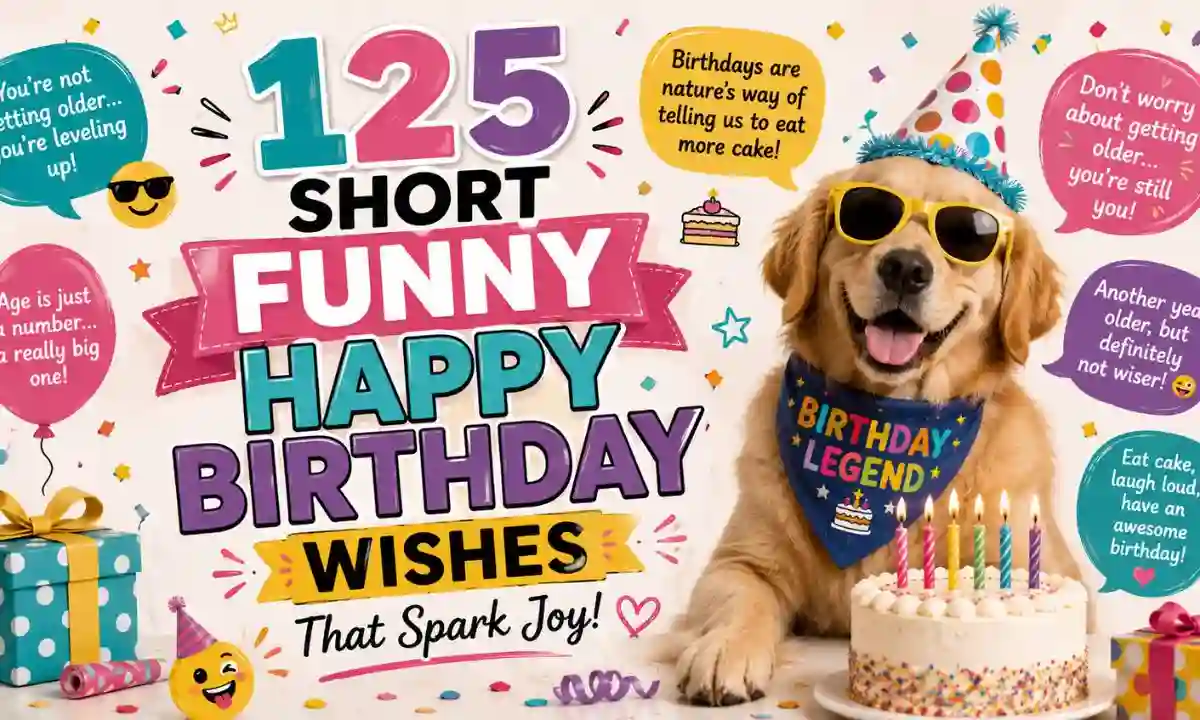 125 Short Funny Happy Birthday Wishes That Spark Joy