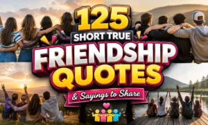 125 Short True Friendship Quotes & Sayings to Share