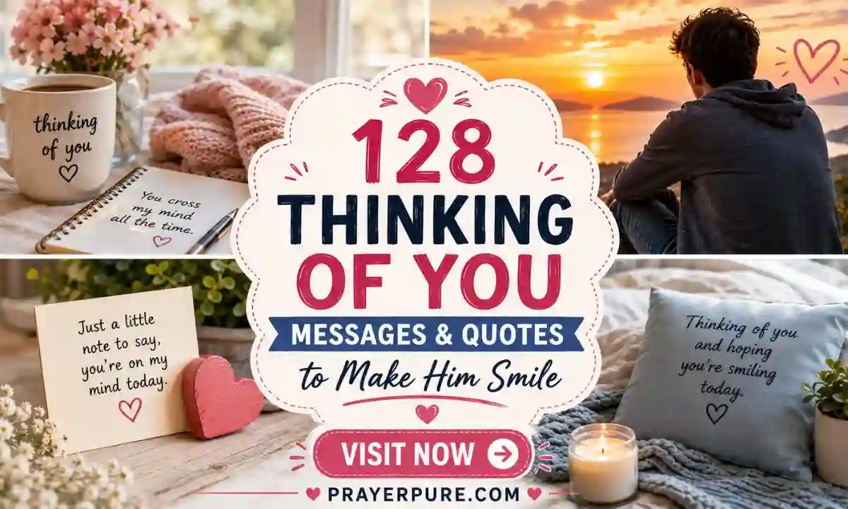 128 Thinking of You Messages & Quotes to Make Him Smile