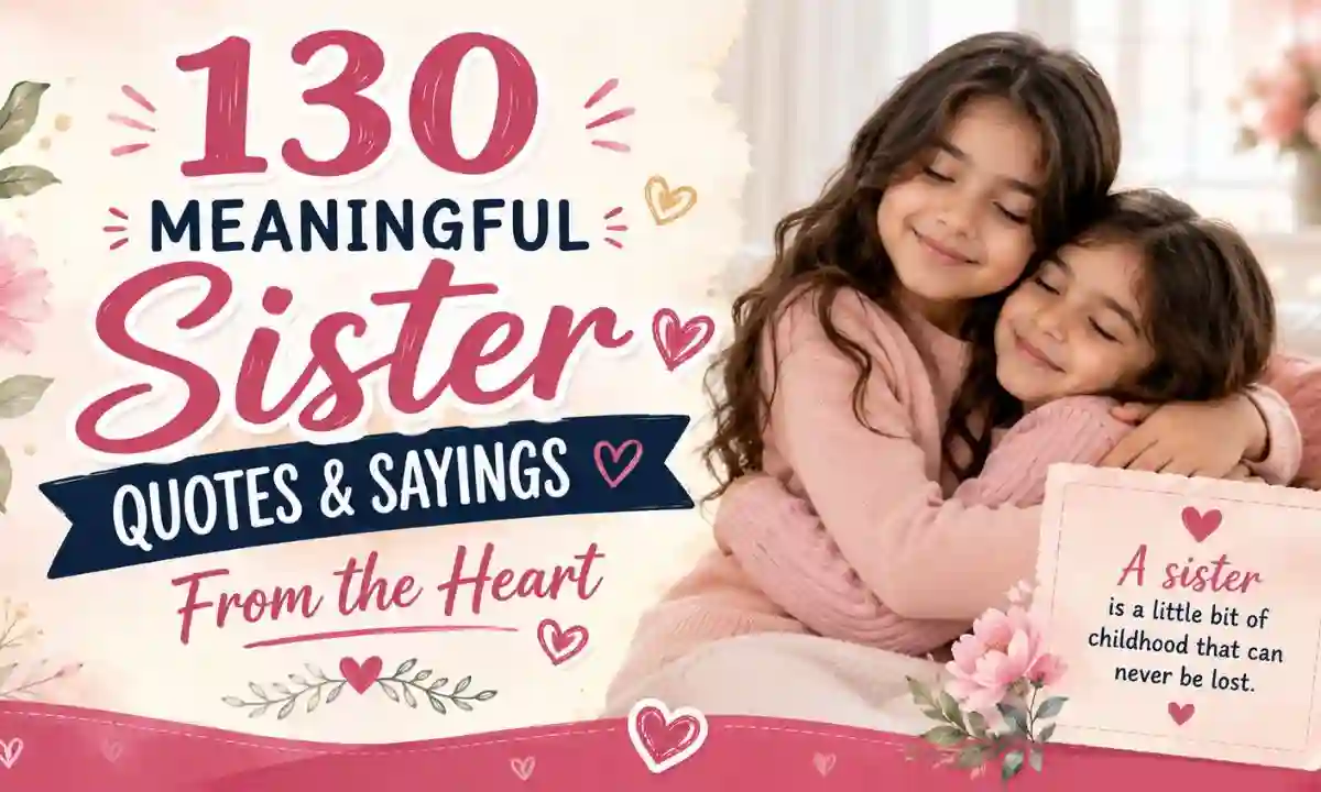 130 Meaningful Sister Quotes & Sayings From the Heart