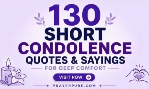 130 Short Condolence Quotes & Sayings for Deep Comfort