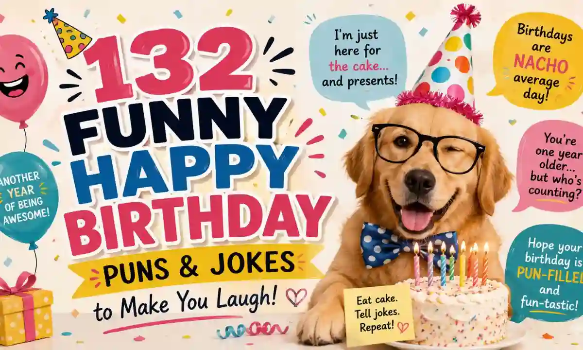 132 Funny Happy Birthday Puns & Jokes to Make You Laugh