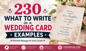 230 What to Write in a Wedding Card Examples