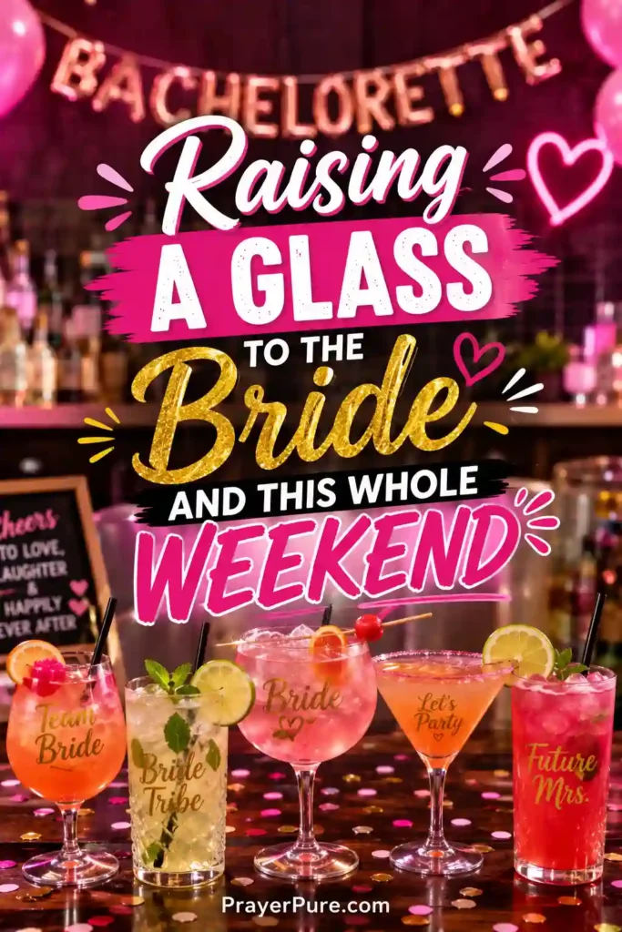 Bachelorette Party Bar and Drinks Captions