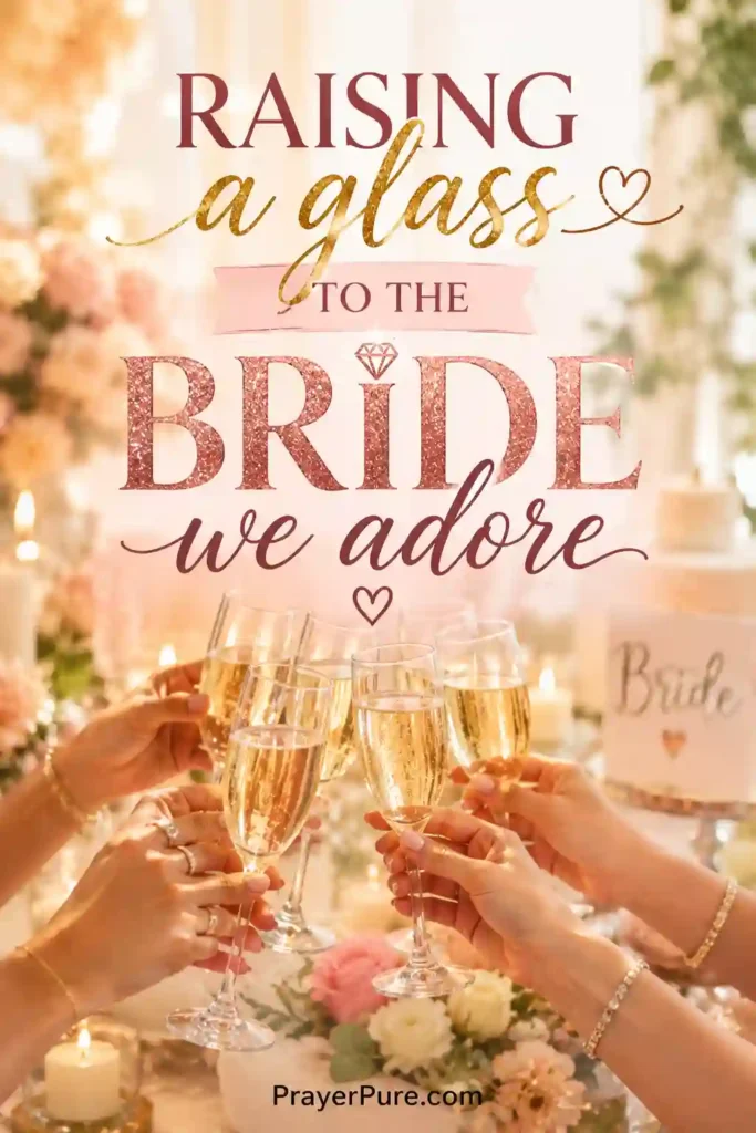 Bridal Shower Toast and Speech Short Lines