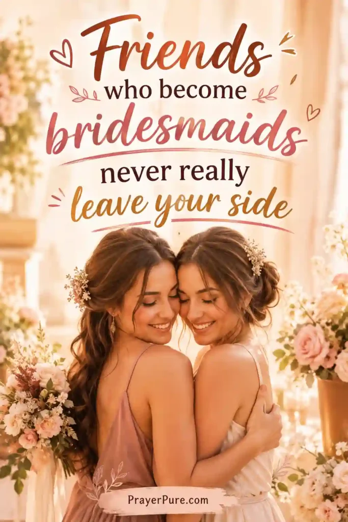 Bridesmaid Captions About Friendship