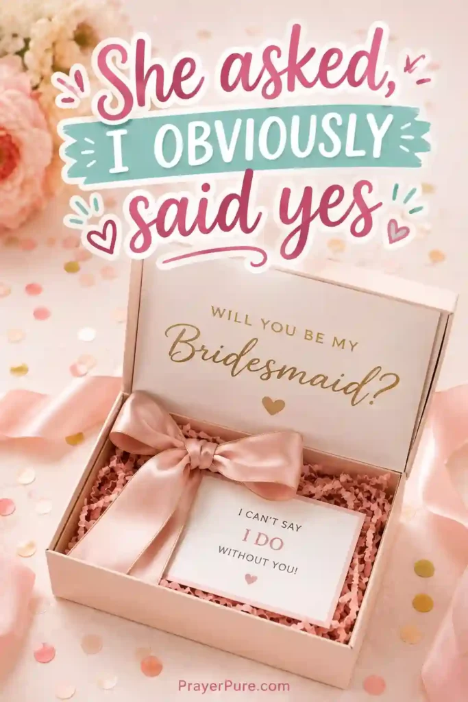 Bridesmaid Proposal Captions