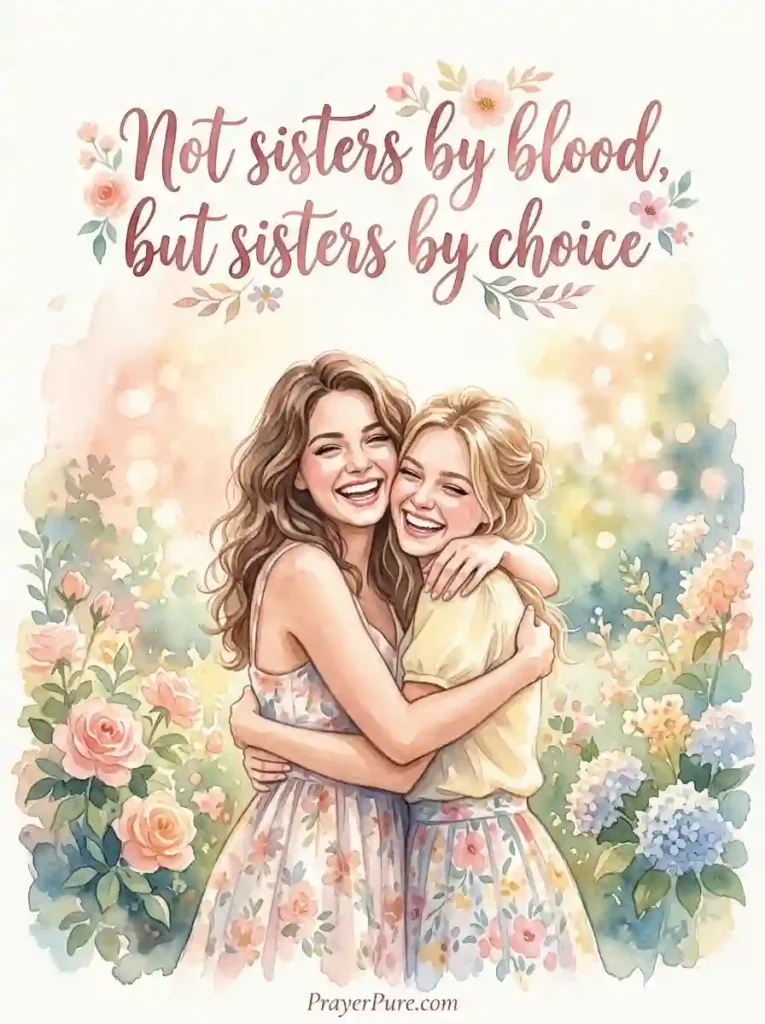 Cute Best Friend Quotes for Sisters by Choice