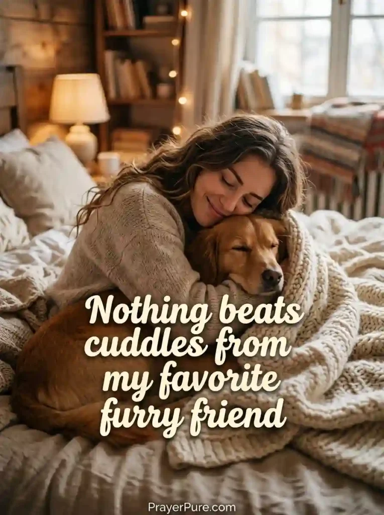 Dog Mom Captions About Cuddles