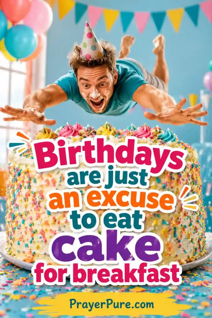 Funny Birthday Quotes About Cake