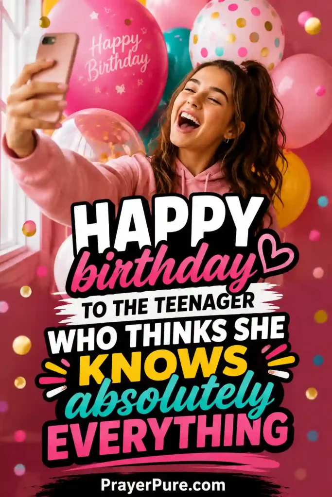 Funny Birthday Wishes for Teenage Daughter