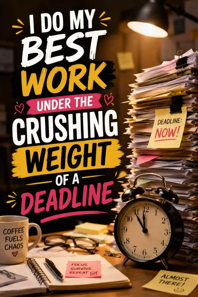 Funny Quotes About Deadlines