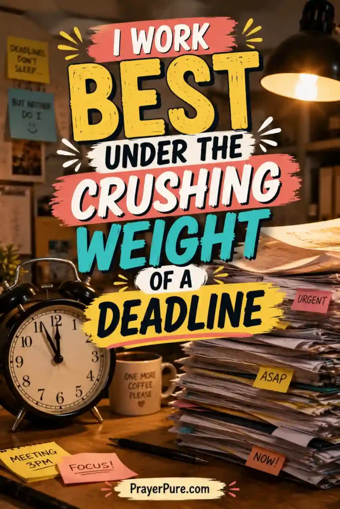 Funny Sayings About Deadlines