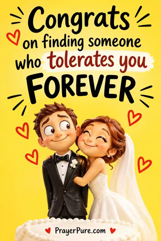Funny Short Wedding Messages to Make Them Laugh